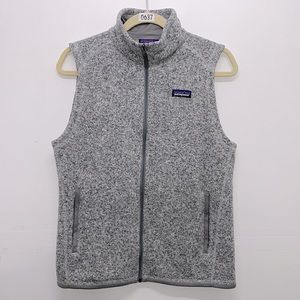 Womens Patagonia light gray heathered vest Sz medium